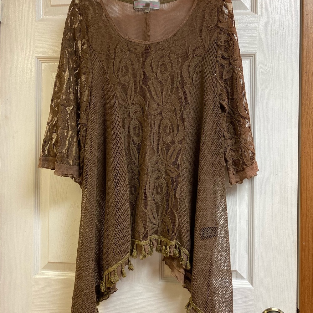 Lace cover poncho style